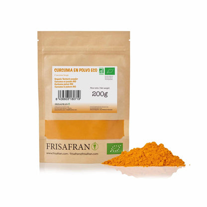 Cúrcuma En Polvo Ecológica - Calidad Y Sabor | Frisafran 100 G_0