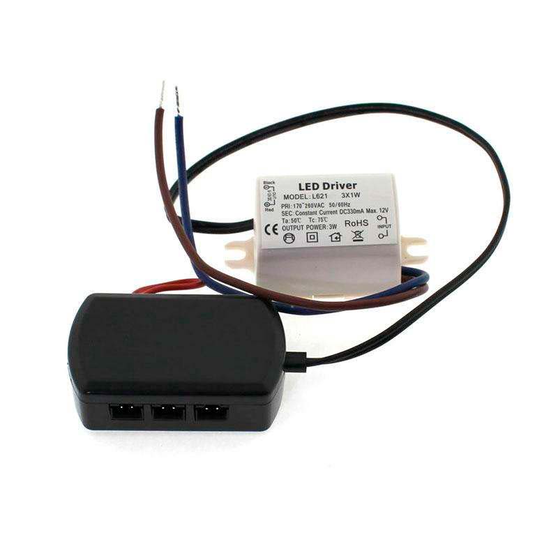 Led Driver Dc12v/3x1w/330ma + Distribuidor 3x_0