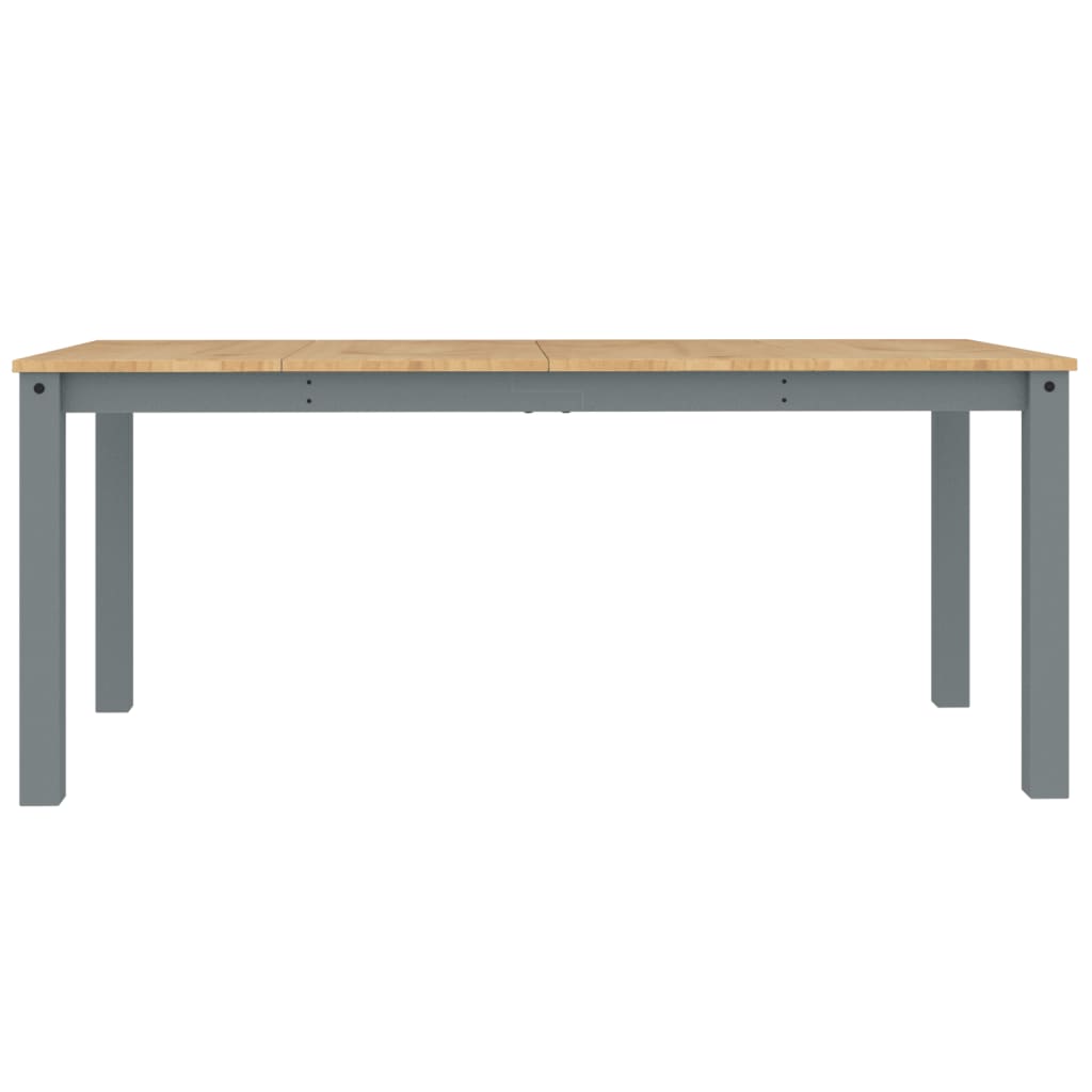 Mesa De Comedor Panama Madera Maciza De Pino Gris 180x90x75 Cm_2