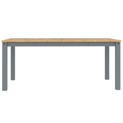 Mesa De Comedor Panama Madera Maciza De Pino Gris 180x90x75 Cm_2