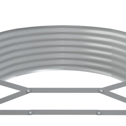 Jardinera Arriate Acero Galvanizado Plata 507x100x36 Cm_4