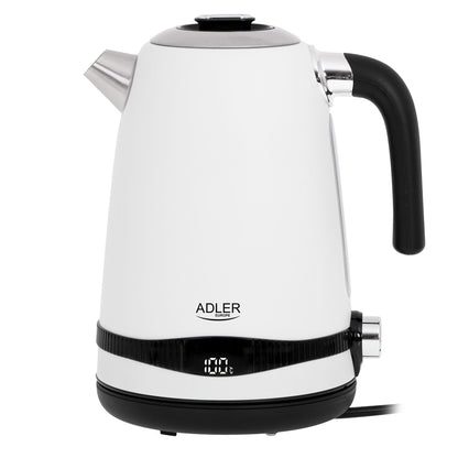 Hervidor Agua Eléctrico, Capacidad 1,7l, Sin Bpa, Control Temperatura, Acero Inox, Inalámbrico Adler Ad1295, 2200w_0