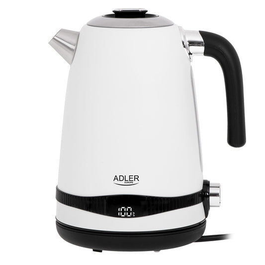 Hervidor Agua Eléctrico, Capacidad 1,7l, Sin Bpa, Control Temperatura, Acero Inox, Inalámbrico Adler Ad1295, 2200w_0