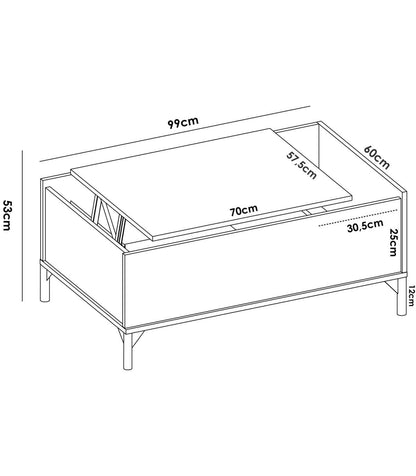 Mesa De Centro Elevable Cazalilla En Nordic, 41 Cm(alto)99 Cm(ancho)60 Cm(largo)_3