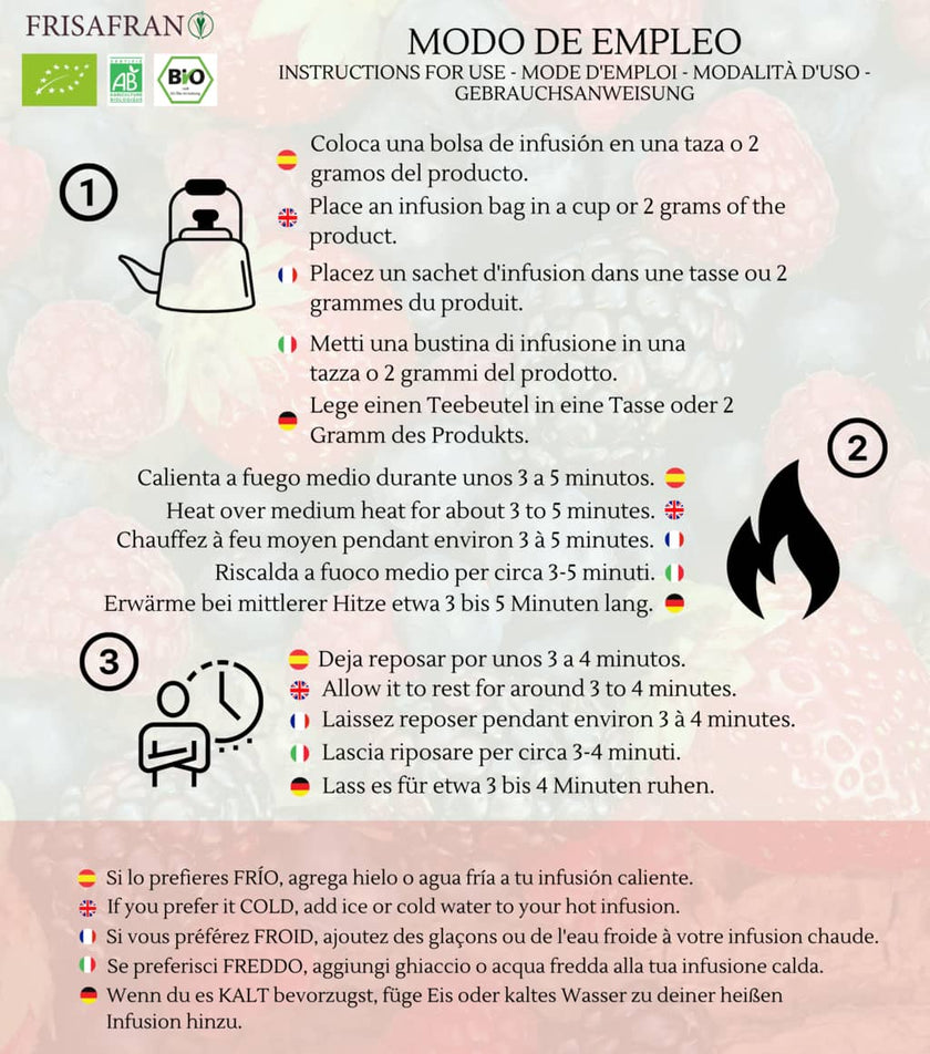 Infusión De  Frutas Del Bosque  En Pirámides Ecológica | Frisafran 60 Uds_5