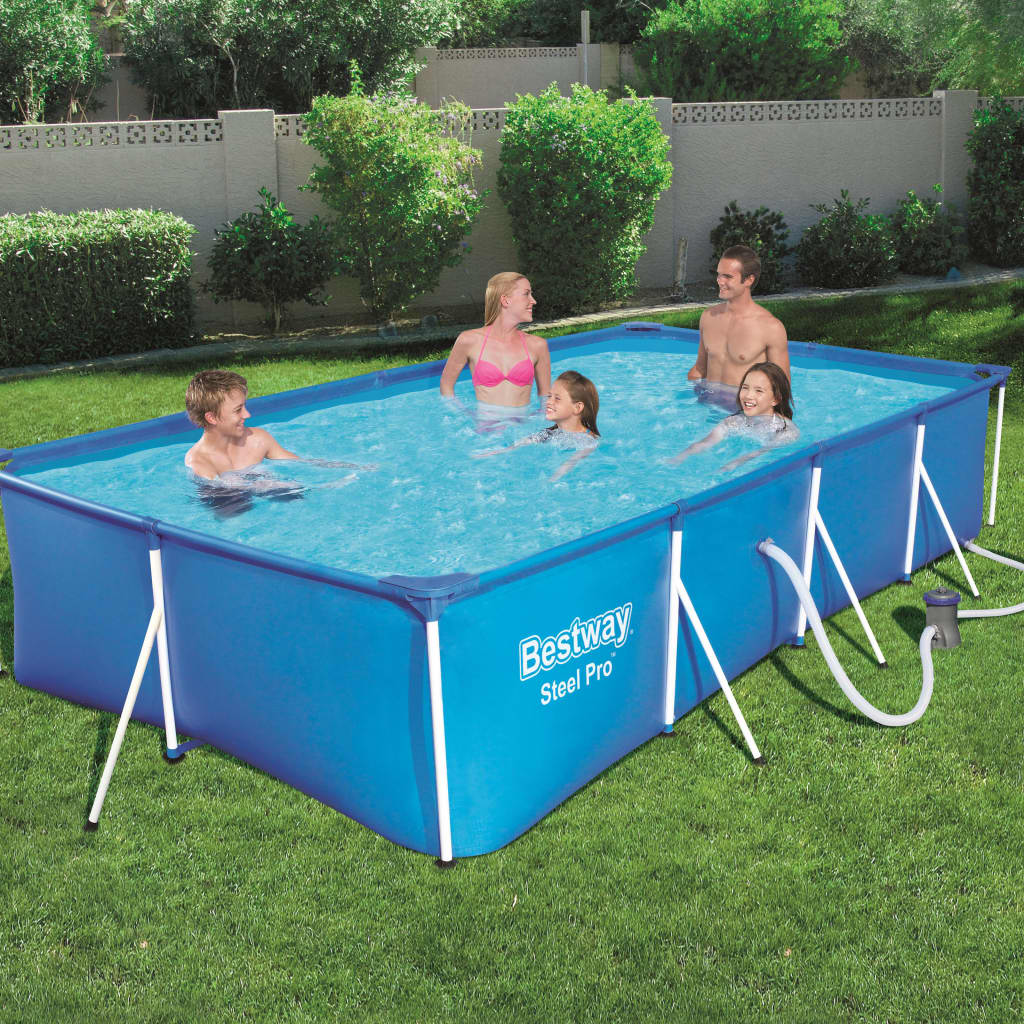 Bestway Conjunto De Piscina Rectangular Steel Pro 400x211x81 Cm_1