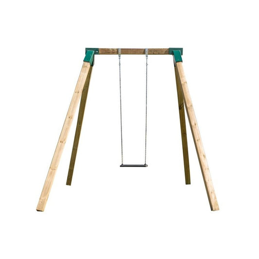 Columpio Individual De Madera Cuadrada Masgames Karai Deluxe Adultos Con Cadenas._0