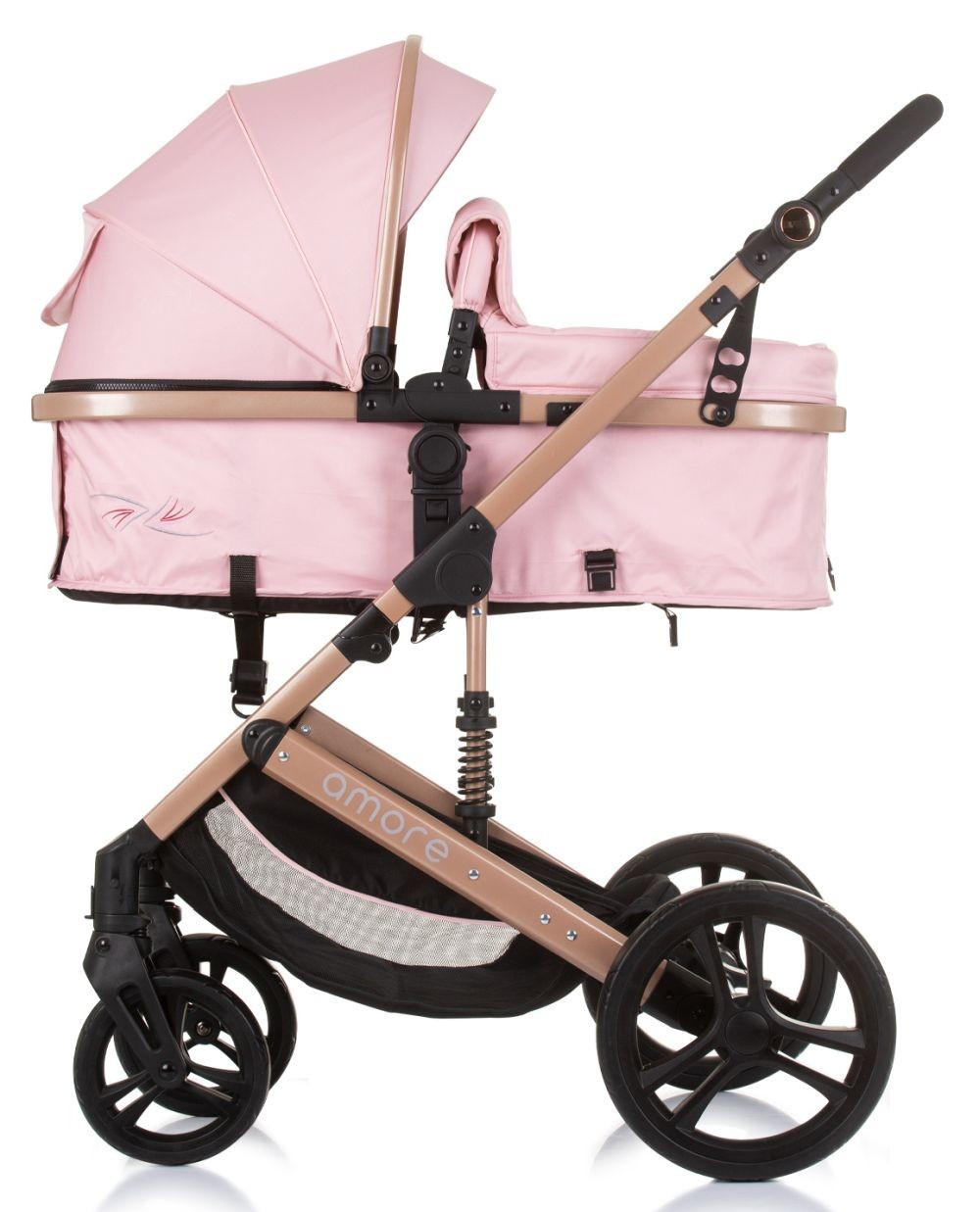 Carrito De Bebé Duo Convertible Amore Hasta 22 Kg Flamingo_3