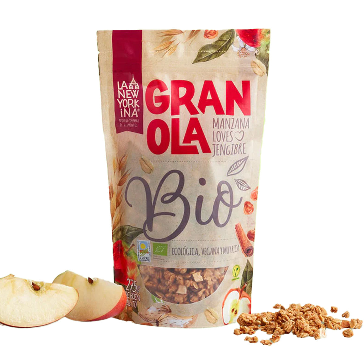 Granola Apple Lovers e Gengibre La Newyorkina 275 g