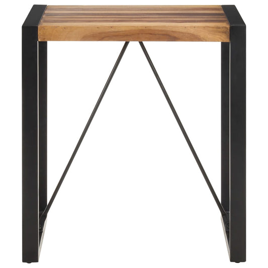 Mesa De Comedor Madera Maciza De Acacia 70x70x75 Cm_0