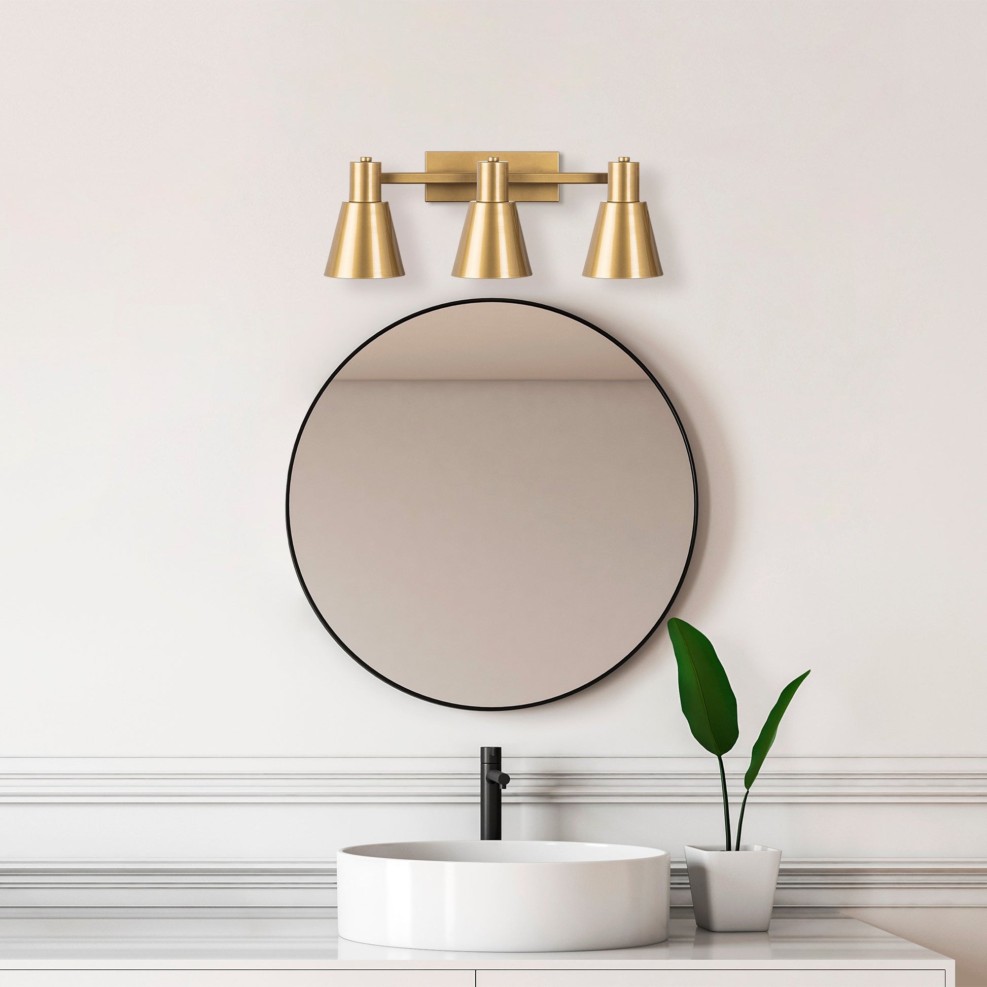 Aplique De Pared, Metal , Oro, 60x21x21, Casquillo 3 X E27 Max 40 W