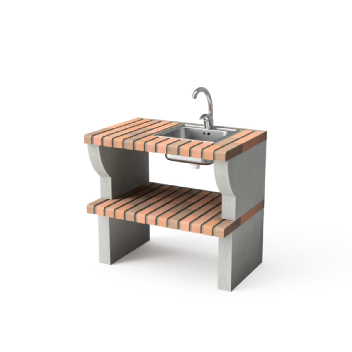 Módulo de bancada Palermo com lava-loiça, Movelar