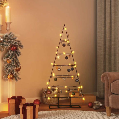 Vidaxl Árbol De Navidad Para Decoración Metal Negro 125 Cm_1