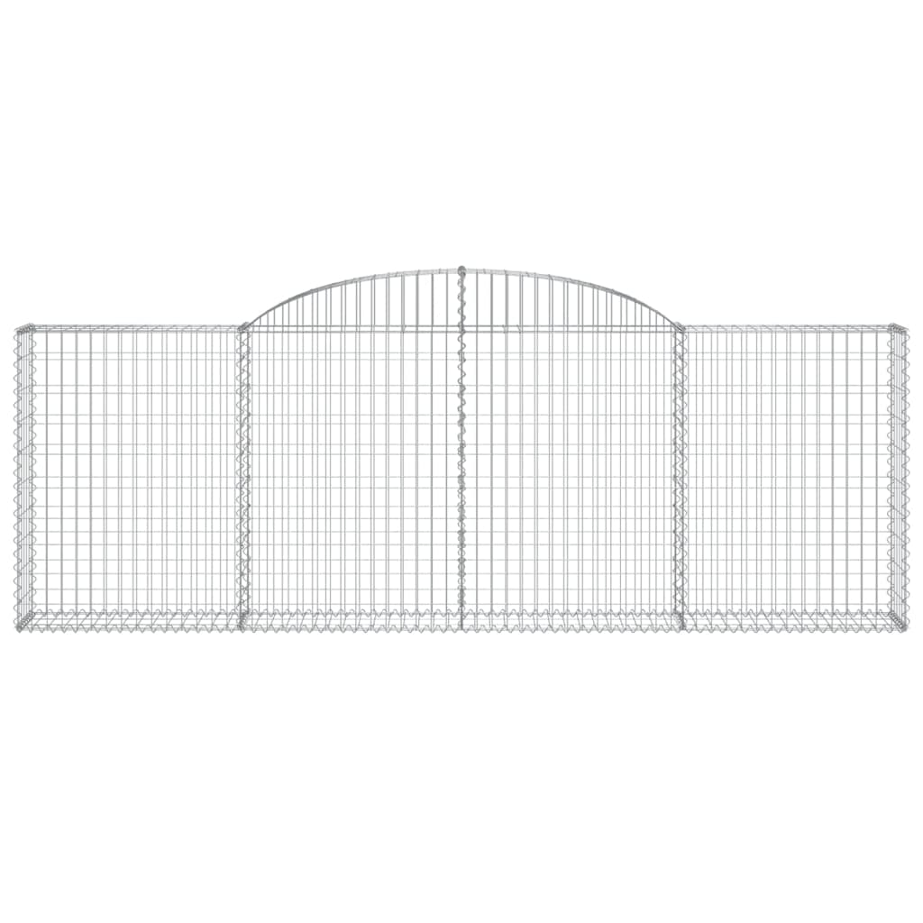 Cestas De Gaviones 6 Uds Forma De Arco Hierro 300x30x100/120 Cm_3