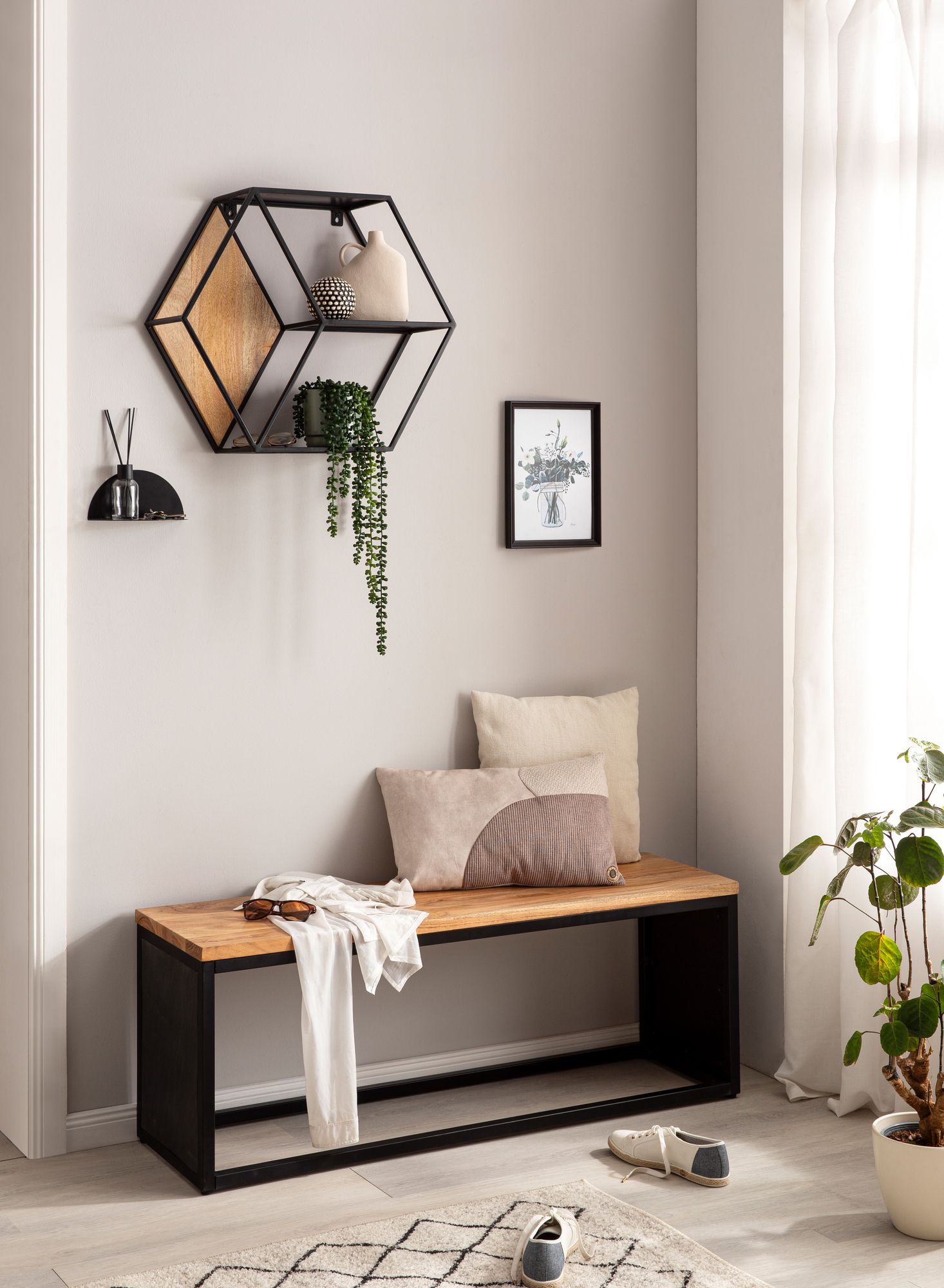 Estante De Pared 60x52x20 Cm_2
