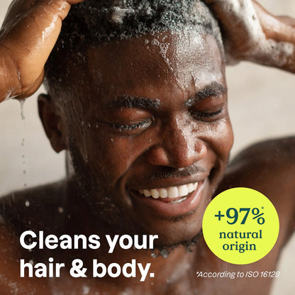 Super Leaves Champô e Gel de Banho Nutritivo e Energizante 2 em 1 para Homem 473 ml