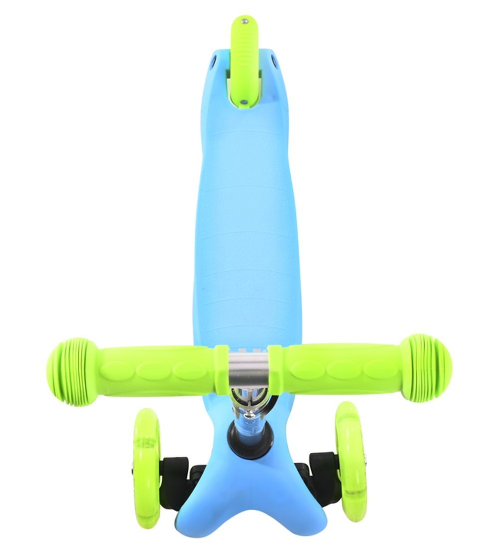 Patinete Infantil Con Luces En Las Ruedas Mini Blue+green_3