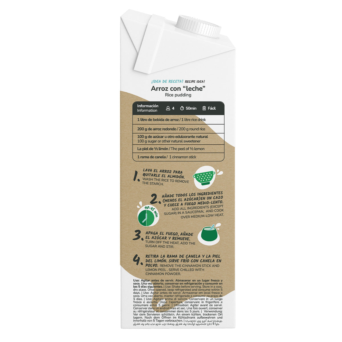 Pack de 6 Bebidas de Arroz Planeta Huerto Eco 1L