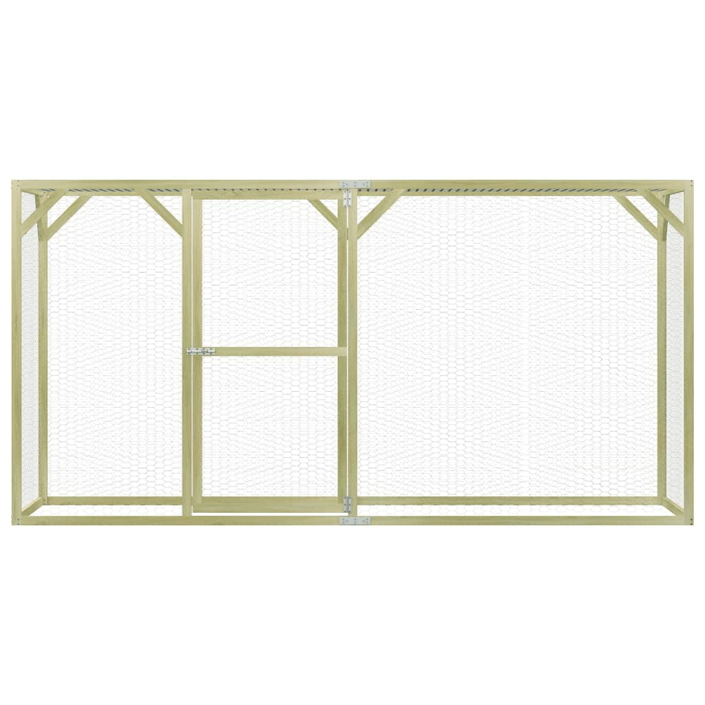 Vidaxl Jaula Gallinero Madera Impregnada De Pino 3x1,5x1,5 M_1