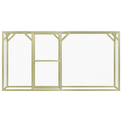 Vidaxl Jaula Gallinero Madera Impregnada De Pino 3x1,5x1,5 M_1