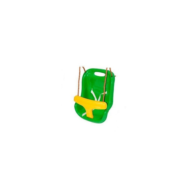 Columpio Doble De Madera Cuadrada Masgames Karai Junior Xl + Asiento Bebe._4