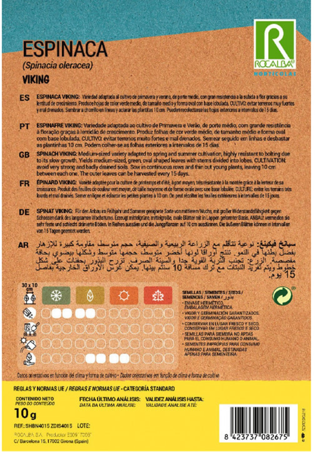 Semillas Espinaca Viking 10g_1