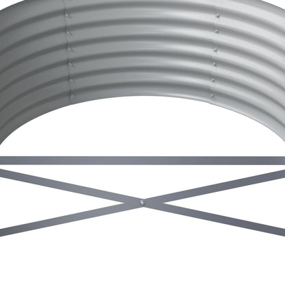 Jardinera Arriate Acero Galvanizado Plata 296x80x36 Cm_4