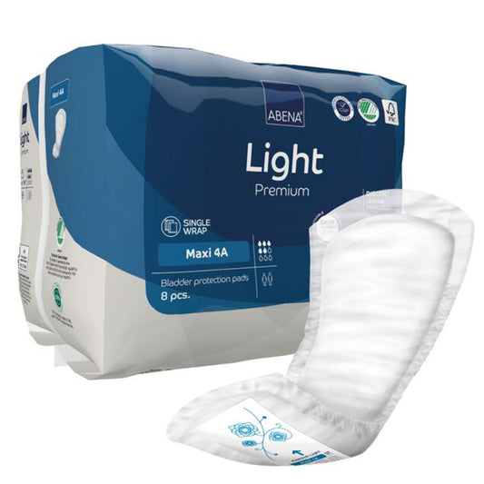 Pensos para incontinência ABENA Light Maxi, 8 unidades