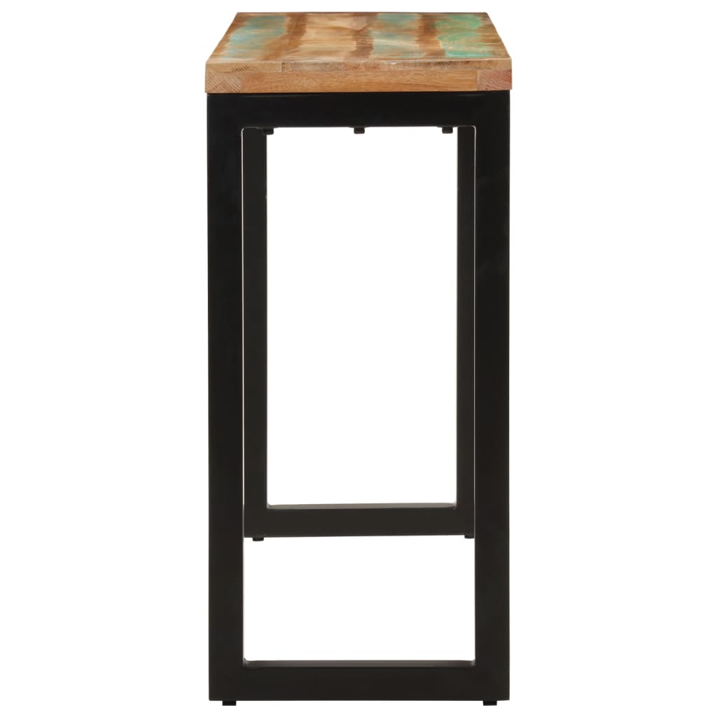 Mesa Consola Madera Maciza Reciclada 110x35x75 Cm_1