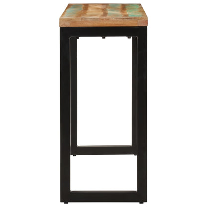 Mesa Consola Madera Maciza Reciclada 110x35x75 Cm_1
