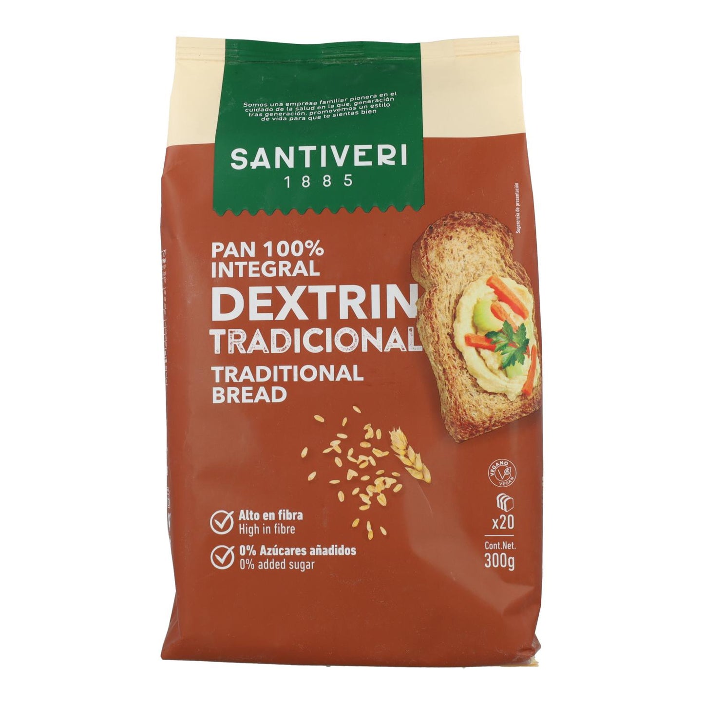 Pão de Dextrina tradicional de Santiveri 300 g