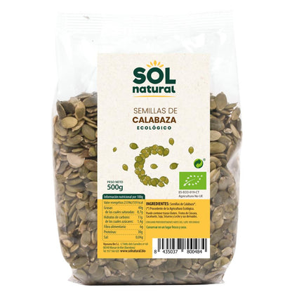 Sementes de Abóbora Sol Natural 500 g