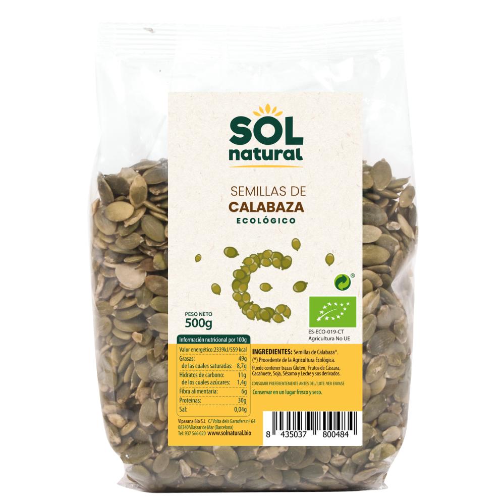 Sementes de Abóbora Sol Natural 500 g