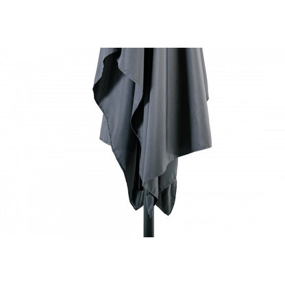Sombrilla Rectangular Gris 2x3m Aluminio Y Poliéster Con Manivela - Sombrilla Recto - Mobiliario De Jardín_4