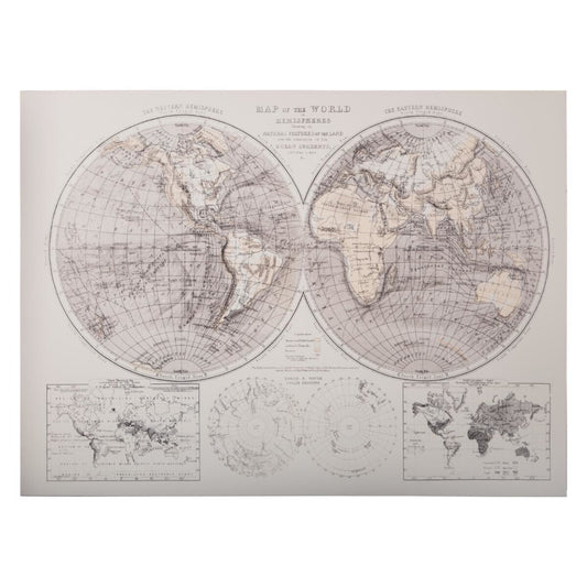 Lienzo Impreso Mundo