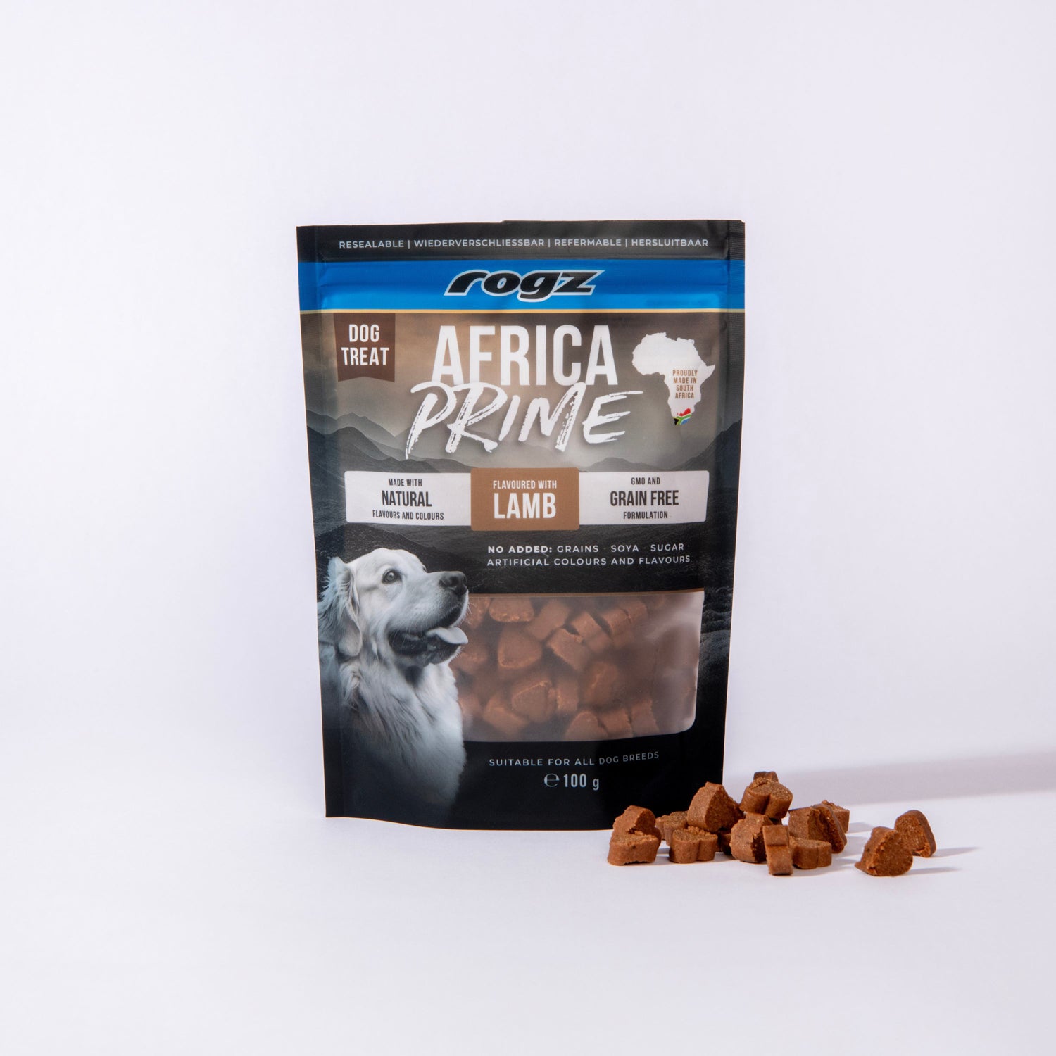 Rogz Snack Para Perros Sabor Cordero 6x100g Sin Cereales_2