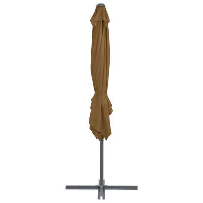 Vidaxl Sombrilla Jardín Voladiza Palo De Acero Taupe 250x250 Cm_3