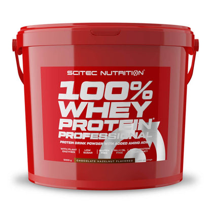 100% Whey Protein Professional - 5kg - Chocolate Con Avellanas - Proteina De Suero Whey - Scitec Nutrition_0