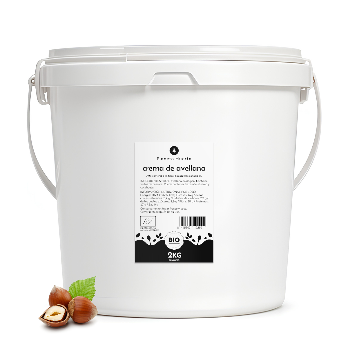 Creme de Avelã Biológico Planeta Huerto 2kg