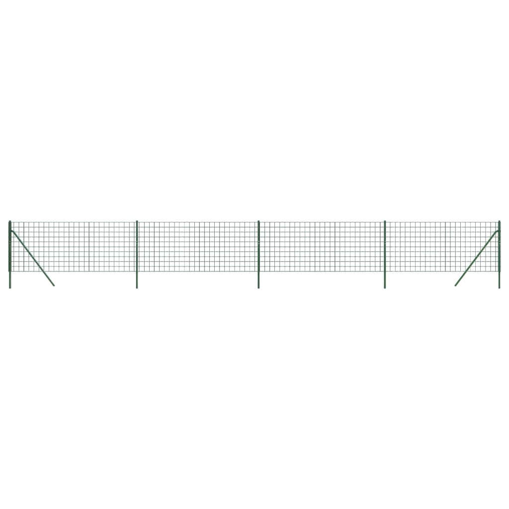 Cerca De Alambre De Acero Galvanizado Verde 1,1x10 M / Vetonek_0