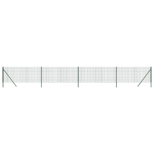 Cerca De Alambre De Acero Galvanizado Verde 1,1x10 M / Vetonek_0