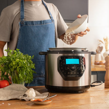 Olla Programable Con Cabezal Freidora De Aire Y Báscula Gm H Deluxe Fry. Robot De Cocina Multifunción, 6 Litros, Tapa Advance, Programable 24h, Temp_4