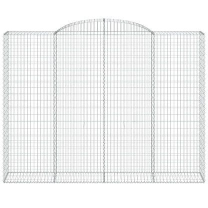 Cestas De Gaviones 5 Uds Forma De Arco Hierro 300x50x220/240 Cm_3