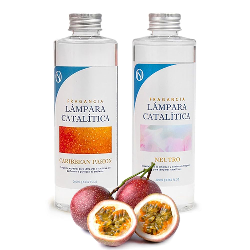 Pack Ahorro 2x Fragancia Lámpara Catalítica: 1 Aroma Caribbean Passion 500ml + Limpiador Neutro 200ml_0
