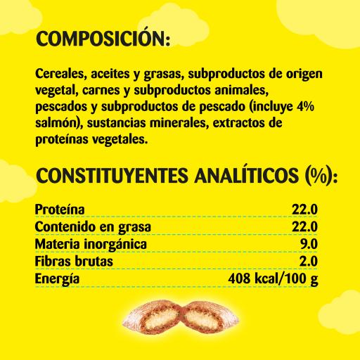 Petiscos de salmão para gatos Catisfactions 60g