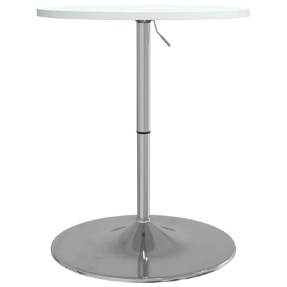 Mesa Alta De Bar Madera Ingeniería Y Acero Blanca 60x60x90 Cm_3