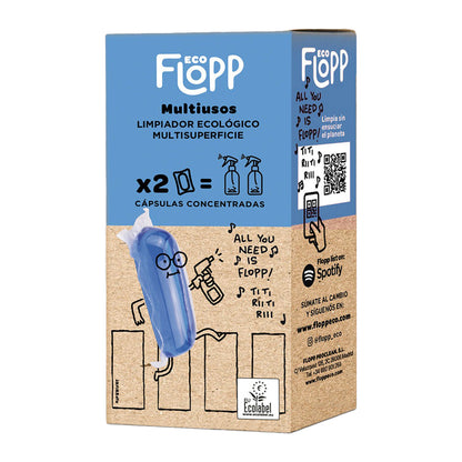 Recarga Flopp multiusos solúvel em água 2 cápsulas