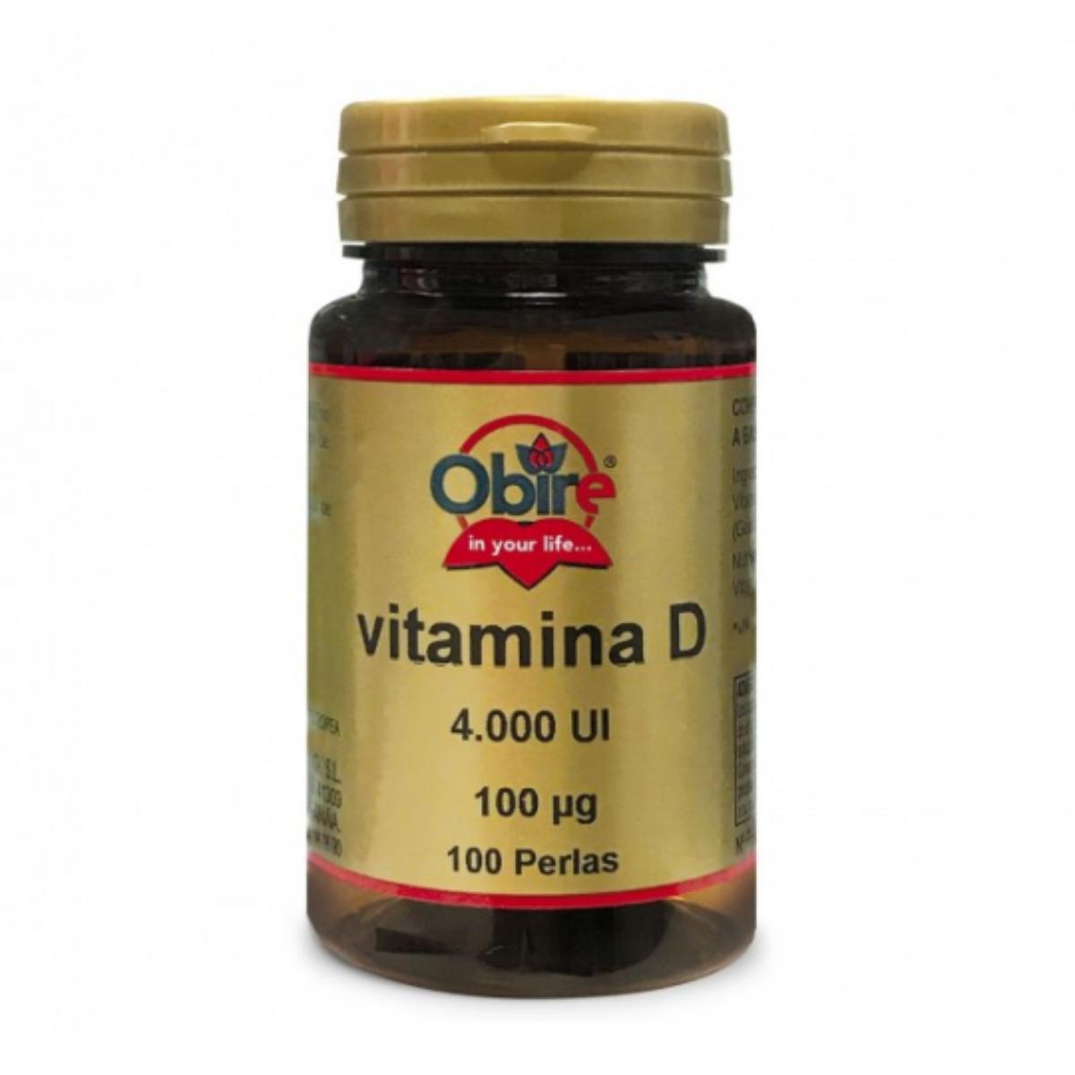 Vitamina D3 100 mcg 4000 UI 100 cápsulas gelatinosas