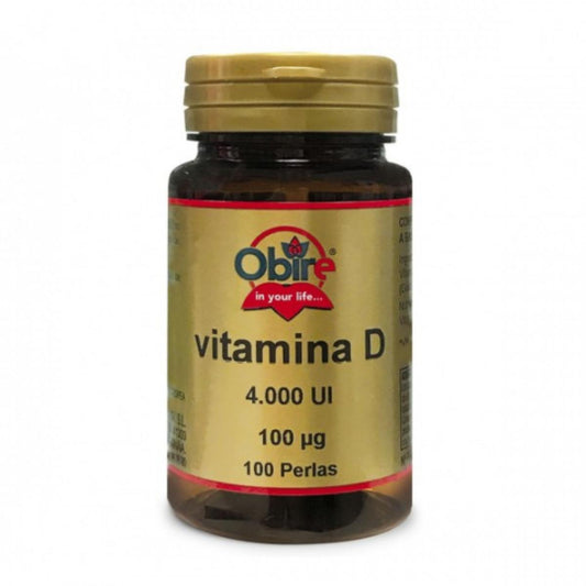 Vitamina D3 100 mcg 4000 UI 100 cápsulas gelatinosas