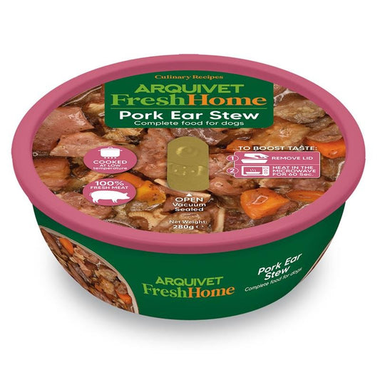 Arquivet Fresh Home Pig Ear Stew Alimento húmedo de oreja de cerdo para perros 280 g